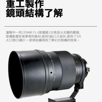 (客訂商品)中一光學 SpeedMaster 135mm F1.4 全片幅 單反 大光圈 手動鏡頭 GFX卡口 中片幅 人像鏡頭